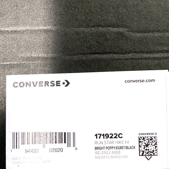 Converse Platform Sneaker Women 171922C RUN STAR HIKE HI Bright Poppy Red Canvas - Picture 10 of 10